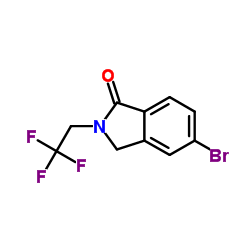 5-Bromo-2-(2,2,2-trifluoroethyl)-1-isoindolinone Structure