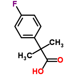 2-(4-Fluorophenyl)-2-methylpropanoic acid structure