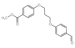 METHYL 4-(3-(4-FORMYLPHENOXY)PROPOXY)BENZOATE Structure
