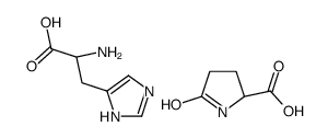 L-histidine, compound with 5-oxo-L-proline (1:1)结构式