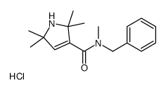 N-benzyl-N,2,2,5,5-pentamethyl-1H-pyrrole-3-carboxamide,hydrochloride Structure