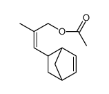 3-(bicyclo[2.2.1]hept-5-en-2-yl)-2-methylallyl acetate结构式