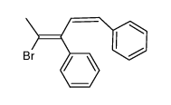 (Z,Z)-4-Bromo-1,3-diphenylpenta-1,3-diene结构式