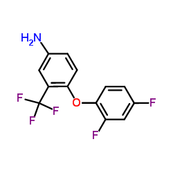 4-(2,4-Difluorophenoxy)-3-(trifluoromethyl)aniline Structure
