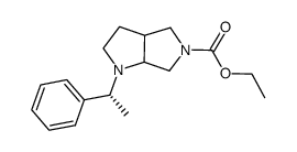 ethyl 1-((R)-1-phenyl-ethyl)-hexahydro-1H-pyrrolo[2,3-c]pyrrole-5-carboxylate Structure