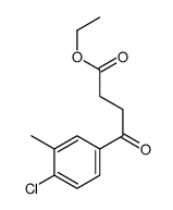 ethyl 4-(4-chloro-3-methylphenyl)-4-oxobutanoate Structure