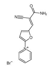 1-<5-(2-aminoxycarbonyl-2-cyanovinyl)-2-furyl>pyridinium bromide Structure