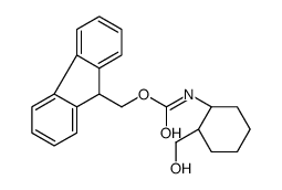 9H-fluoren-9-ylmethyl N-[(1S,2S)-2-(hydroxymethyl)cyclohexyl]carb amate Structure