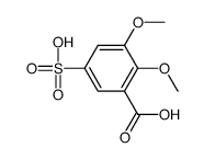 2,3-dimethoxy-5-sulphobenzoic acid结构式