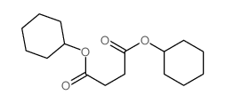 Butanedioic acid,1,4-dicyclohexyl ester Structure