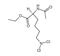 Nε-dichloro-Nα-acetyl-L-lysine ethyl ester Structure