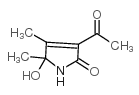 3-乙酰基-4,5-二甲基-5-羟基-1,5-二氢-2H-吡咯-2-酮结构式