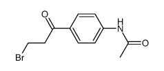 ACETAMIDE, N-[4-(3-BROMO-1-OXOPROPYL)PHENYL]- Structure