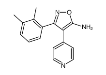 5-Amino-3-(2,3-dimethylphenyl)-4-(4-pyridyl)isoxazole结构式