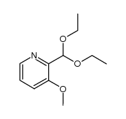 3-methoxy-pyridine-2-carbaldehyde-diethylacetal结构式