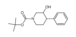 1-Boc-3-Hydroxy-4-phenylpiperidine structure