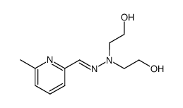 2-Formyl-6-methyl-pyridin-1,1,-bis-(2-hydroxyethyl)-hydrazon结构式