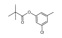 2,2-dimethylpropionic acid 3-bromo-5-methyl-phenyl ester Structure