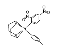 (1,2,5,6-η4-cyclooctadiene)(2,4-dinitrophenyl)(4-methylphenyl)platinum(II)结构式