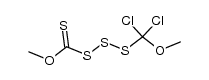 (methoxydichloromethyl)[methoxy(thiocarbonyl)]trisulfane结构式