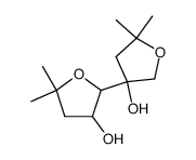 5,5,5',5'-Tetramethyl-hexahydro-[2,3']bifuryl-3,3'-diol结构式