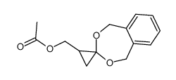 2'-Acetoxymethyl-1,5-dihydro-spiro[2,4-benzodioxepin-3,1'-cyclopropane] Structure