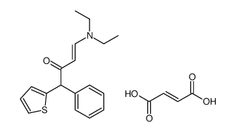 diethyl-[(E)-3-oxo-4-phenyl-4-thiophen-2-ylbut-1-enyl]azanium,(Z)-4-hydroxy-4-oxobut-2-enoate Structure