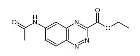 6-acetylamino-benzo[e][1,2,4]triazine-3-carboxylic acid ethyl ester Structure