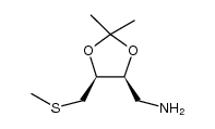 (2S,3R)-2,3-O-isopropyIidene-1-amino-4-methylthiobutane-2,3-diol Structure