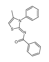 2-benzoylimino-3-phenyl-4-methyl-1,3-thiazoline Structure