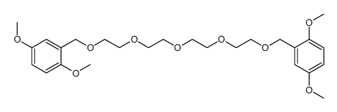 2-[2-[2-[2-[2-[(2,5-dimethoxyphenyl)methoxy]ethoxy]ethoxy]ethoxy]ethoxymethyl]-1,4-dimethoxybenzene结构式