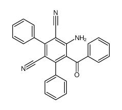 4-amino-5-benzoyl-2,6-diphenylbenzene-1,3-dicarbonitrile结构式