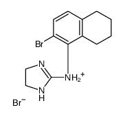(2-bromo-5,6,7,8-tetrahydronaphthalen-1-yl)-(4,5-dihydro-1H-imidazol-2-yl)azanium,bromide结构式