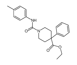 ethyl 1-[(4-methylphenyl)carbamoyl]-4-phenyl-piperidine-4-carboxylate picture