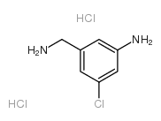 3-氨基-5-氯苯甲胺双盐酸盐结构式