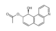 trans-9-acetoxy-10-hydroxy-9,10-dihydrobenzoquinoline Structure