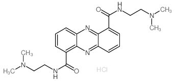 1,6-Phenazinedicarboxamide,N1,N6-bis[2-(dimethylamino)ethyl]-, hydrochloride (1:2)结构式