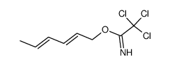 1-(1-imino-2,2,2-trichloroethoxy)-2(E),4(E)-hexadiene Structure