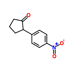 2-(4-Nitrophenyl)cyclopentanone结构式