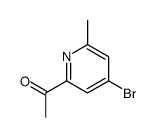 1-(4-溴-6-甲基吡啶-2-基)乙酮结构式