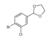 2-(4-bromo-3-chlorophenyl)-1,3-dioxolane Structure