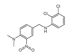 2,3-dichloro-N-[[4-(dimethylamino)-3-nitrophenyl]methyl]aniline结构式
