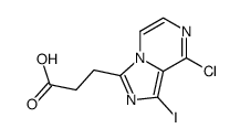 3-(8-chloro-1-iodoimidazo[1,5-a]pyrazin-3-yl)propanoic acid Structure