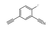 5-乙炔-2-氟苯甲腈结构式