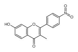 7-hydroxy-3-methyl-4'-nitroflavone结构式