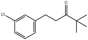 1-(3-Chloro-phenyl)-4,4-dimethyl-pentan-3-one结构式