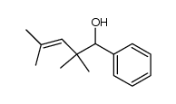 2,2,4-trimethyl-1-phenylpent-3-en-1-ol结构式