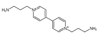 3-[4-[1-(3-aminopropyl)pyridin-1-ium-4-yl]pyridin-1-ium-1-yl]propan-1-amine Structure