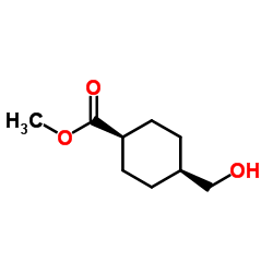 cis-4-Hydroxymethyl-cyclohexanecarboxylic acid methyl ester structure