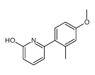6-(4-methoxy-2-methylphenyl)-1H-pyridin-2-one结构式